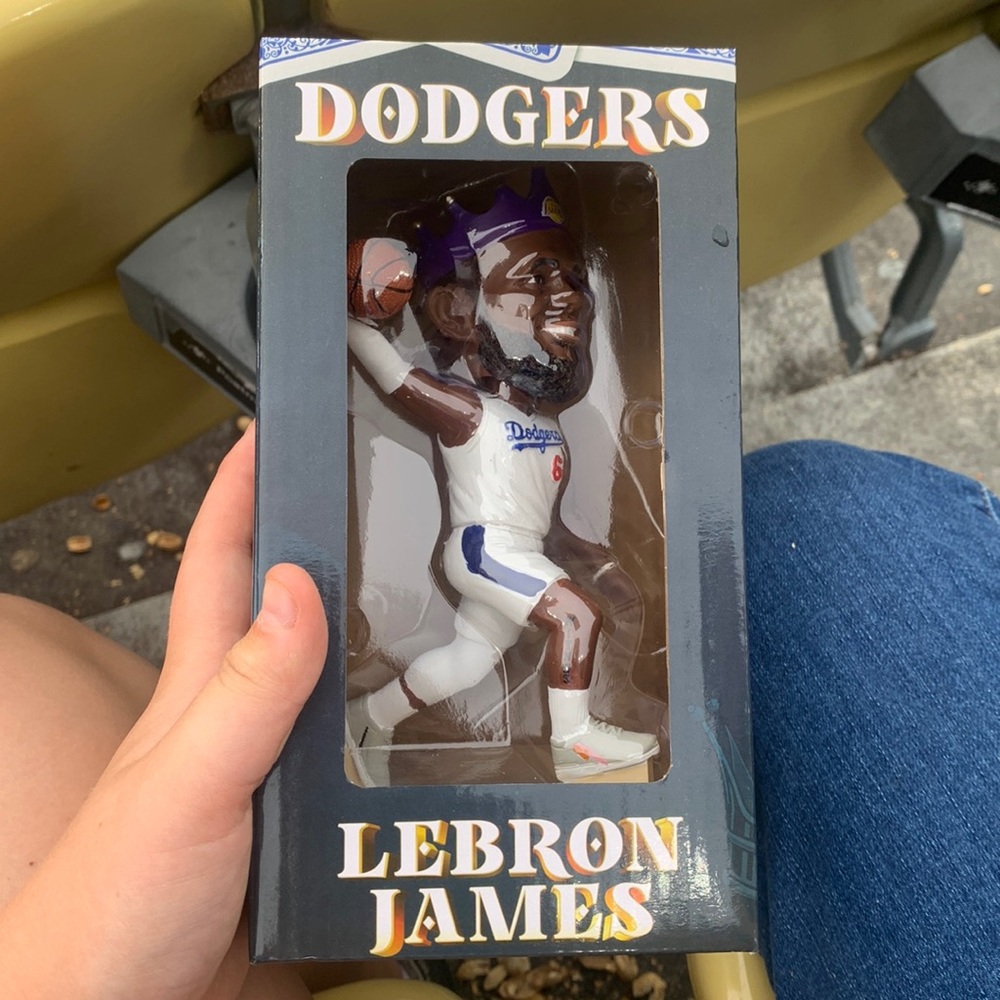 Lebron James dodgers bobble head